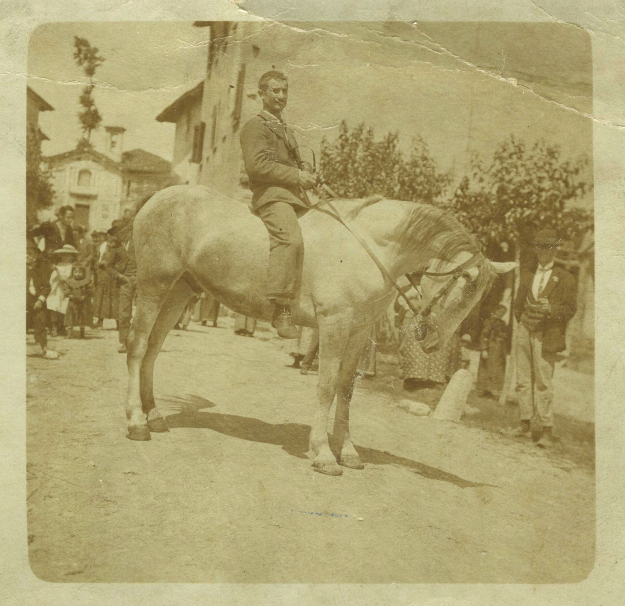 Via Dante con vista su Chiesa di Luisago-anno 1906