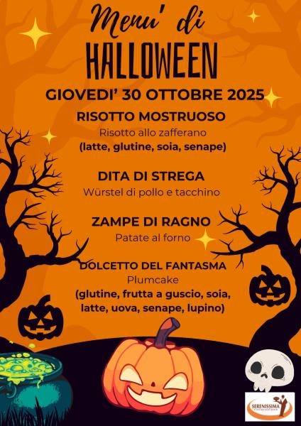 MENU  SPECIALE DI HALLOWEEN