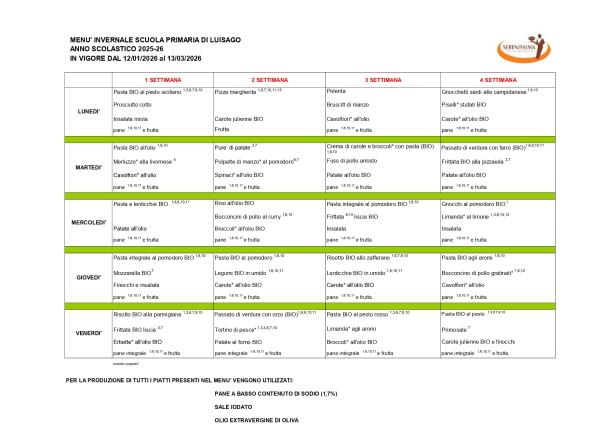 MENU  INVERNALE 25-26