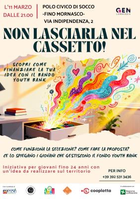 PRESENTAZIONE YOUTH BANK foto 