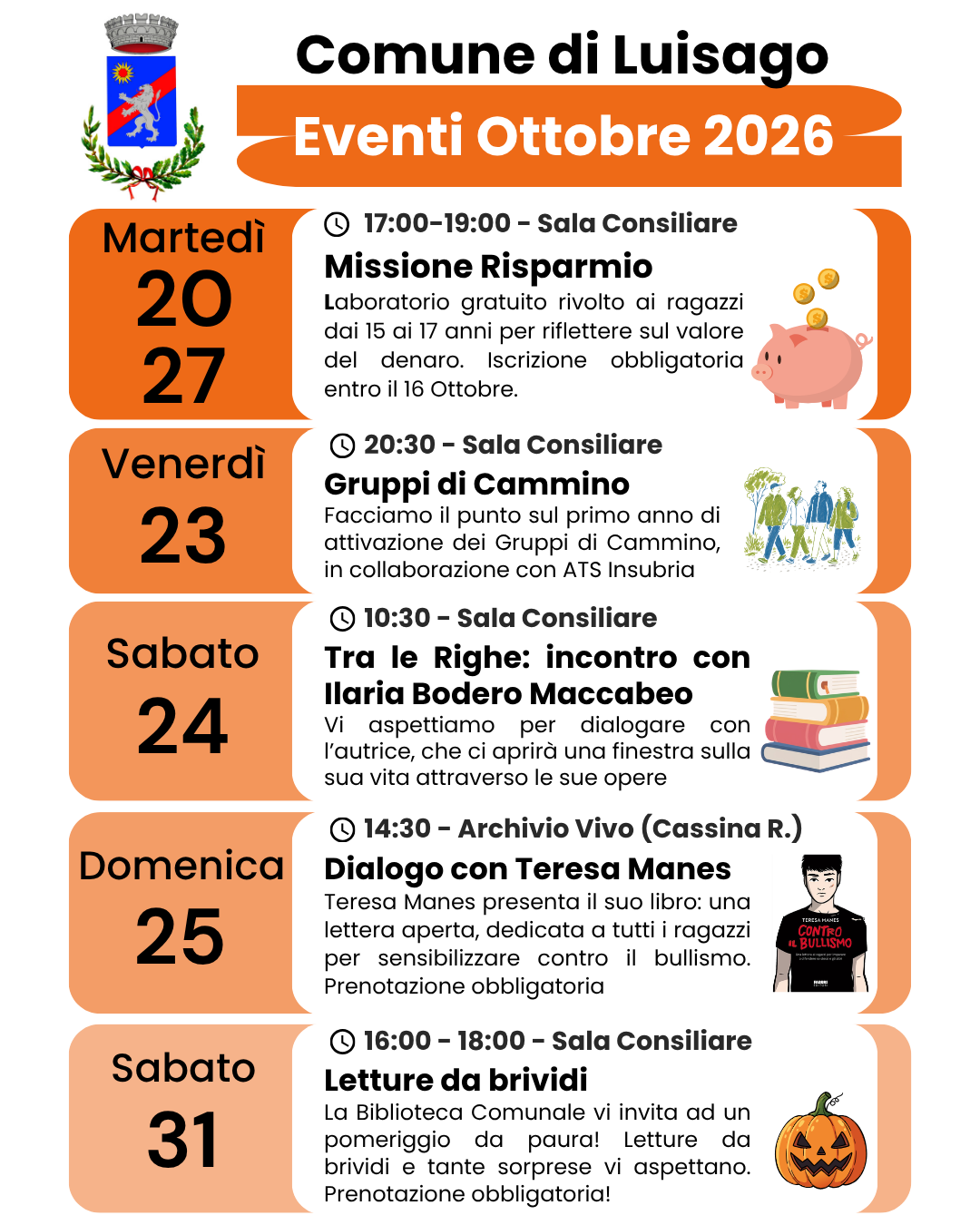 EVENTI CULTURALI OTTOBRE foto 