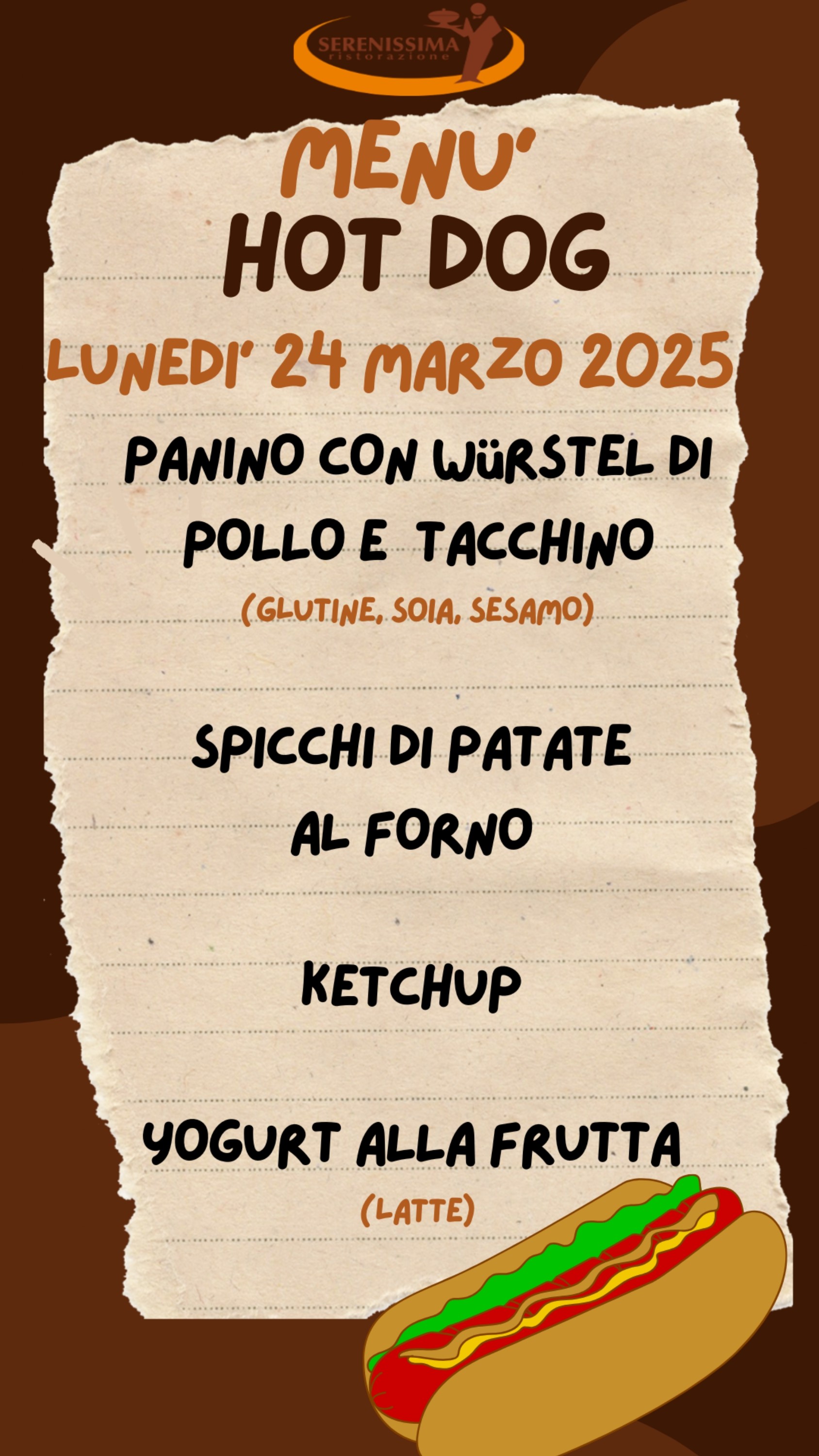 MENU' SPECIALE - PRIMARIA LUISAGO