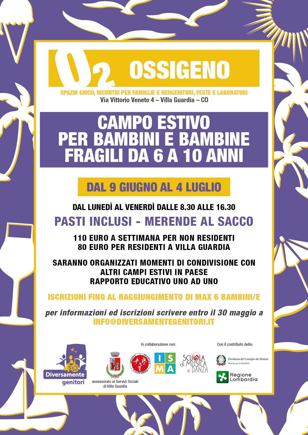 CAMPO ESTIVO PER BAMBINI E BAMBINE FRAGILI