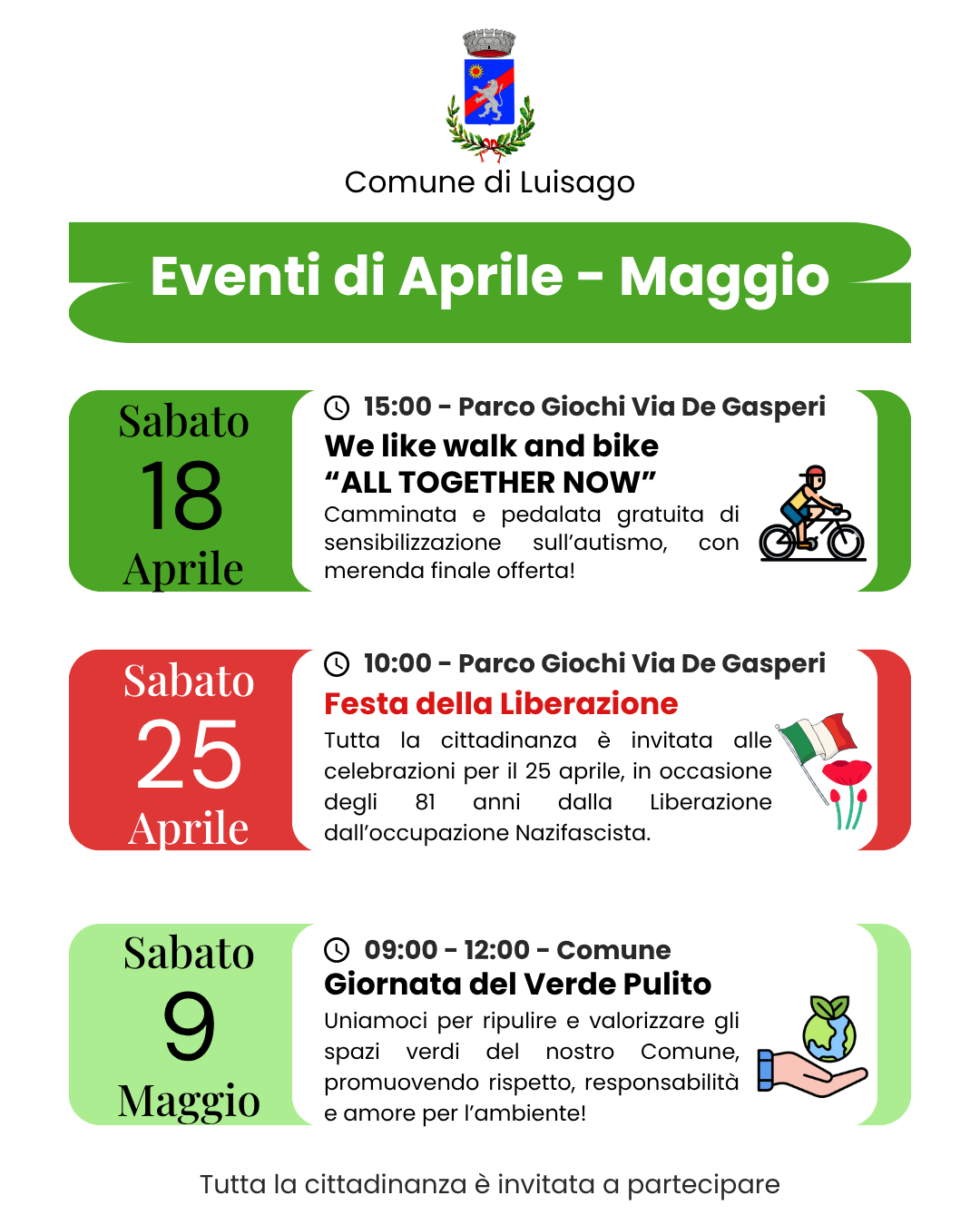EVENTI APRILE - MAGGIO