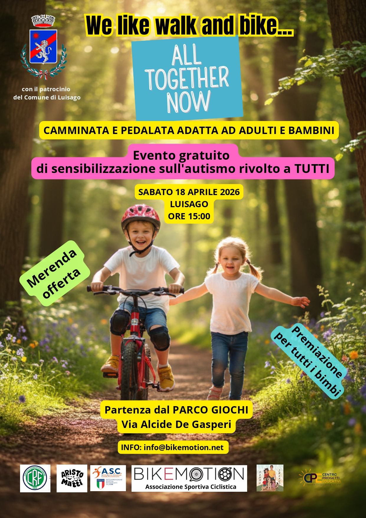 WE LIKE WALK AND BIKE - ALL TOGETHER NOW